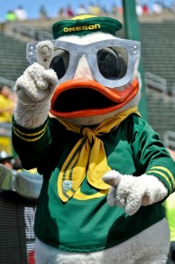 If there was a mascot draft, the Duck would go #1.