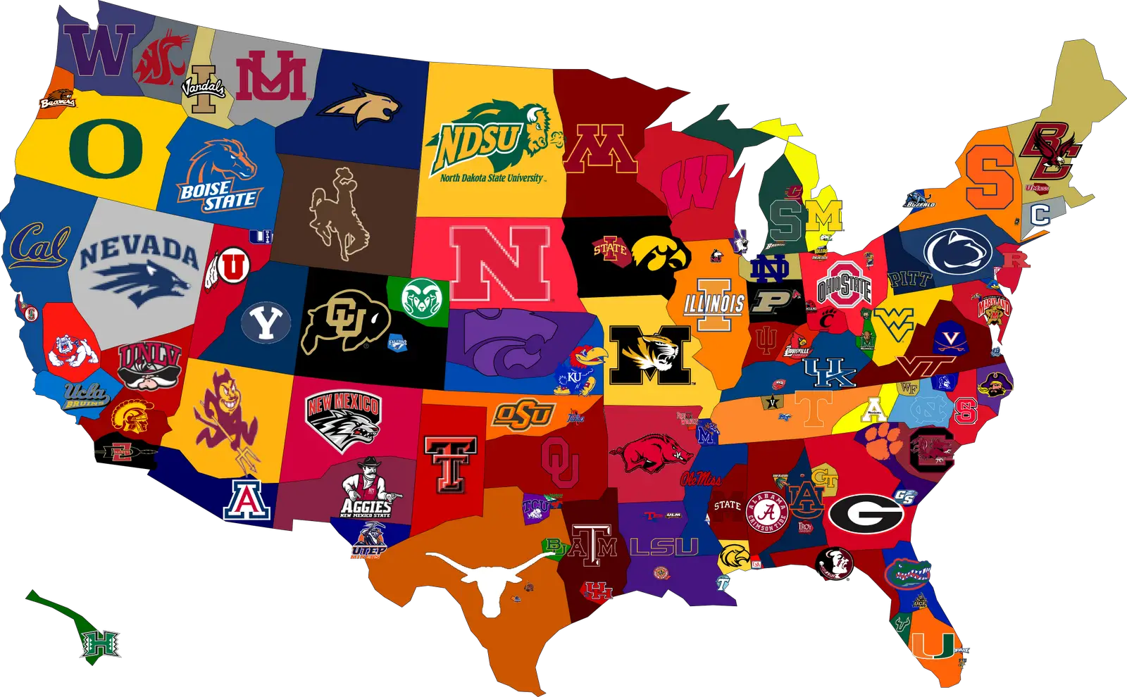 25 maps that explain college football 