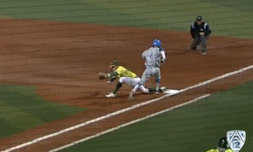 UCLA top 8, 2 outs, ump missed call