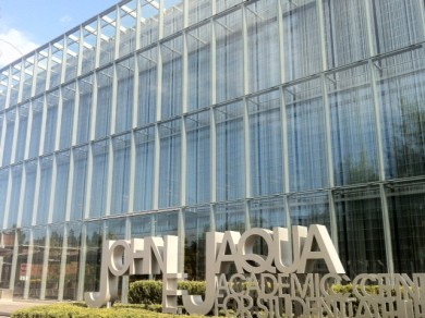 The Jaqua Center is one of many impressive buildings found on Oregon's campus