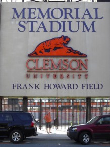 Entrance where Clemson football players prepare before "Running Down the Hill".