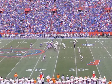 UF fans still packed the stadium to watch a turnover filled ball game.