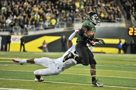 Kenjon Barner alone was responsible for five of Oregon's touchdowns against New Mexico in 2010. 