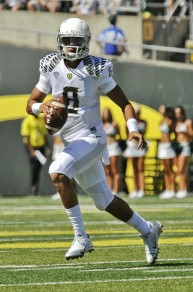 Marcus Mariota has yet to throw an interception and leads one of the top offenses in the nation. 