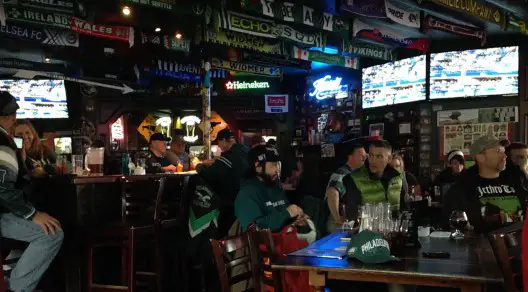 Inside an Oregon Eagles bar