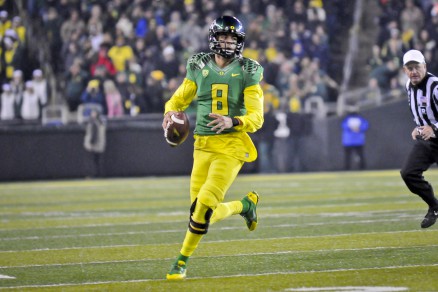 Mariota is the epitome of dual-threat QBs in all of College Football right now.