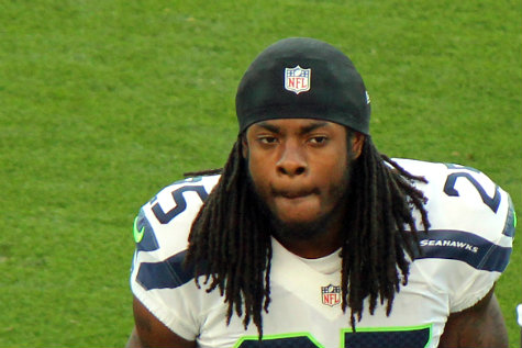 A rare photo of Seattle's most loquacious player with his mouth closed. 