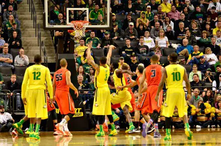 The Ducks are 1st in the Pac in free throw percentage. 
