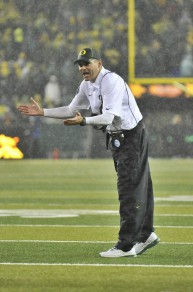 Mark Helfrich led the Ducks to 11 wins in 2013, the most by a first-year head coach in school history. 