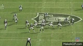 Fletcher Cox pass-rushing from a two-point stance