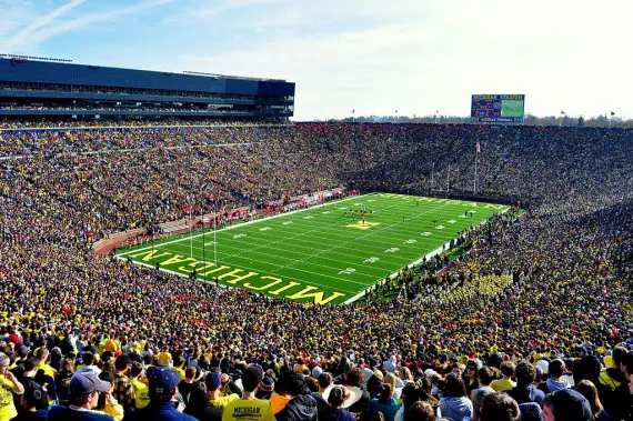 Michigan Stadium is the largest stadium in the United States, and home to both the NCAA and NHL attendance records.