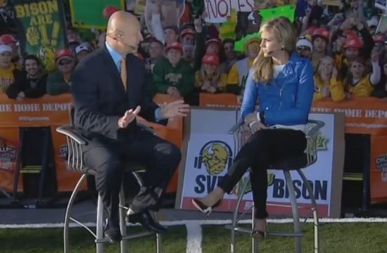Wyoming head coach Craig Bohl on College GameDay last September.
