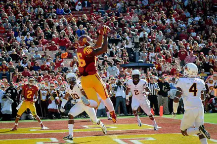 Keelan Johson wasn't fighting against USC much on this play
