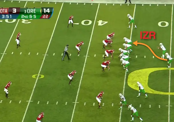 The base play for the Oregon Offense...