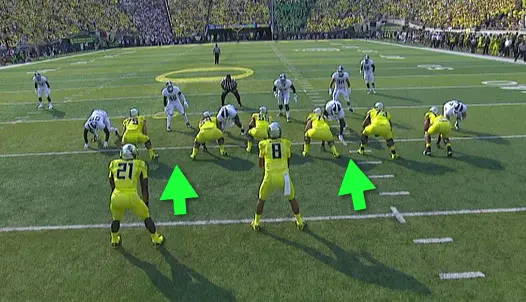 Look at the splits and note the linebackers of Michigan State.