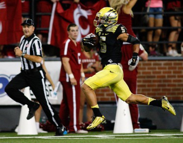 Devon Allen is tied for 1st in the country with 5 touchdowns