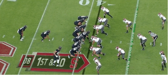 The play-action pass is always a threat when playing Stanford