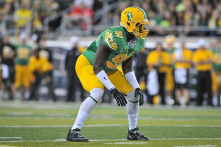 Tony Washington is in the top three Oregon players in sacks, tackles for losses, and forced fumbles.
