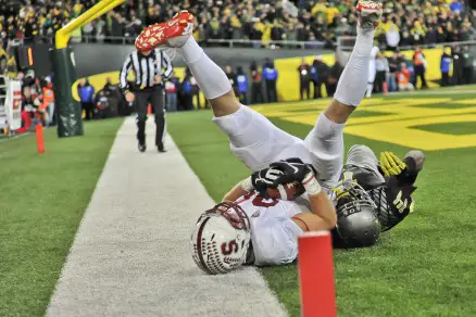 Stanford's Zach Ertz on the controversial game tying touchdown catch.