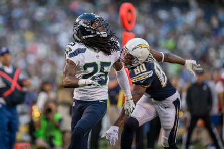 Richard Sherman smothering the San Diego Chargers