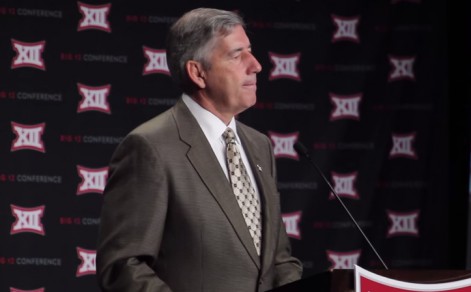 Big 12 Commissioner Bob Bowlsby expressed disappointment over the final playoff rankings