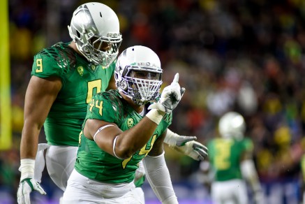 DeForest Buckner and Erik Armstead lead a surging Duck defense into the Rose Bowl.
