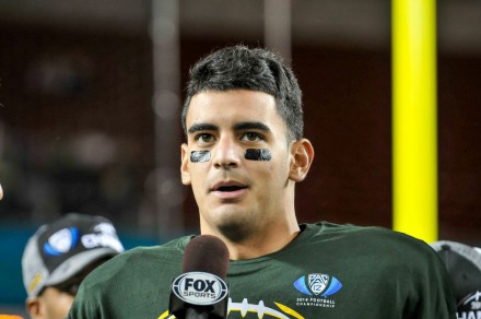 QB and Hesiman winner Marcus Mariota. So much can be said about what kind of a person he is on and off the field.