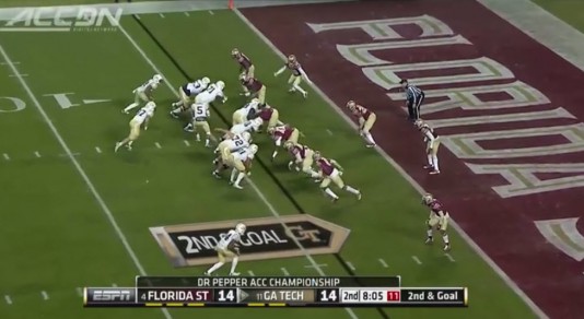 Georgia Tech ran for over 330 yards on the Seminoles.