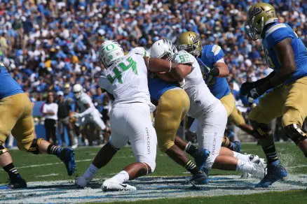 DeForest Buckner and the Ducks defense slowed the UCLA offense early.