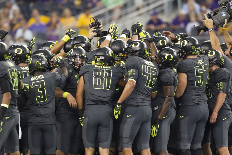 Oregon has tried a variety of unique options, including these jerseys from 2011 against LSU