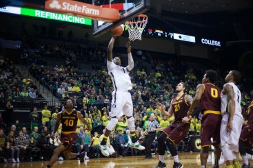 Young players like Jordan Bell have stepped up this year to fill big voids for the Ducks.