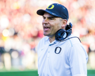 Oregon head coach Mark Helfrich has a difficult choice to make from a talented class of quarterbacks.