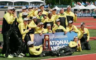 The 2014 National Track & Field Champions, the University of Oregon men, look to repeat in 2015. 