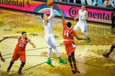 Dillon Brooks is averaging 12 points and five rebounds this season. 