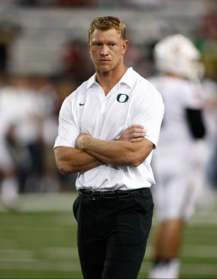 Offensive Coordinator Scott Frost will have to adjust to life without Mariota