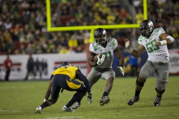 Oregon's coaching staff expects Royce Freeman to be more of a leader next season. 