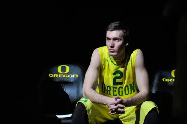 Casey Benson waiting to hear is name called as the Ducks take on bitter rival, Oregon State