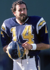 Dan Fouts is a member of the Pro Football Hall of Fame with the San Diego Chargers.