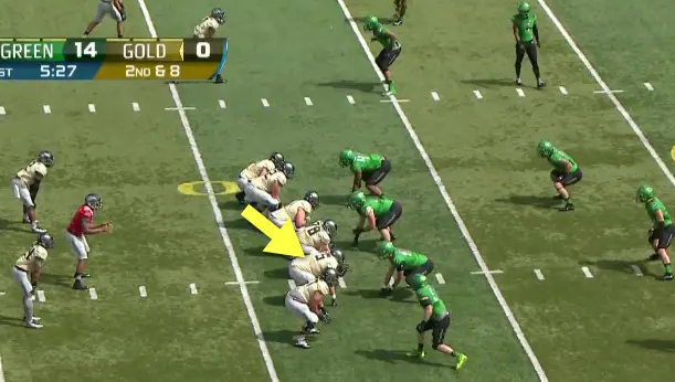 Not the prototype Oregon tackle...