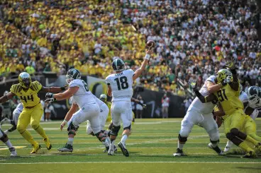 Oregon will have a tough test again facing Connor Cook and Michigan State