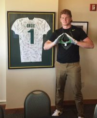 Connor Murphy during his visit to Eugene