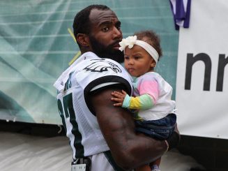 Malcolm Jenkins and daughter