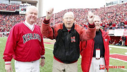 Ron Douglas with his sons at the Nebraska vs Minnesota game in 2014.