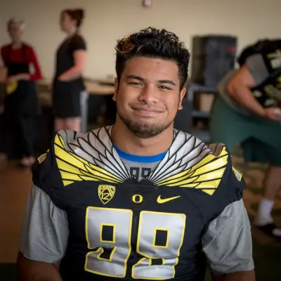 Get to know Canton Kaumatule. He might be nice off the field, but he becomes vicious on the field.