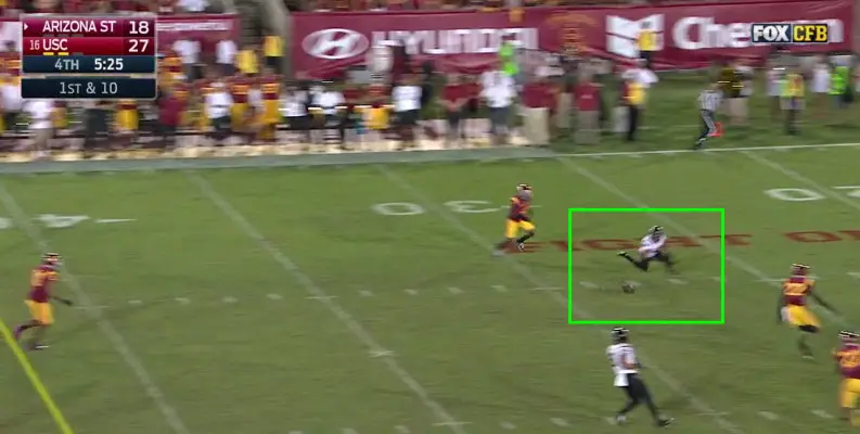 A good pass, or both players on the same page, means touchdown for the Sun Devils.