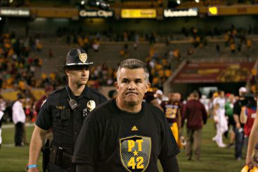 ASU coach Todd Graham didnt seem to appreciate the humor of the situation.
