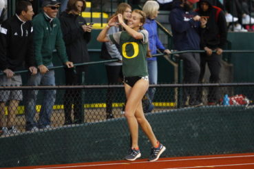 Katie Rainsberger had a resounding win during the 2016 Oregon Relays.