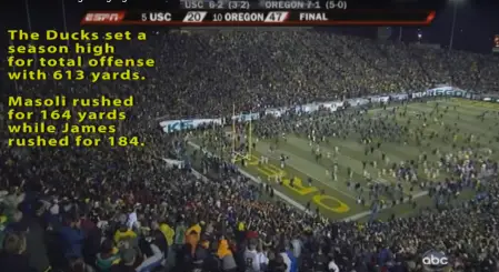 Oregon dominated USC in 2009 at Autzen.