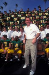 Coach Brooks and the Oregon Ducks at the Rose Bowl