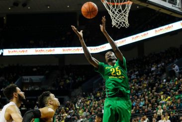 Chris Boucher was the star of the Block Party scrimmage.